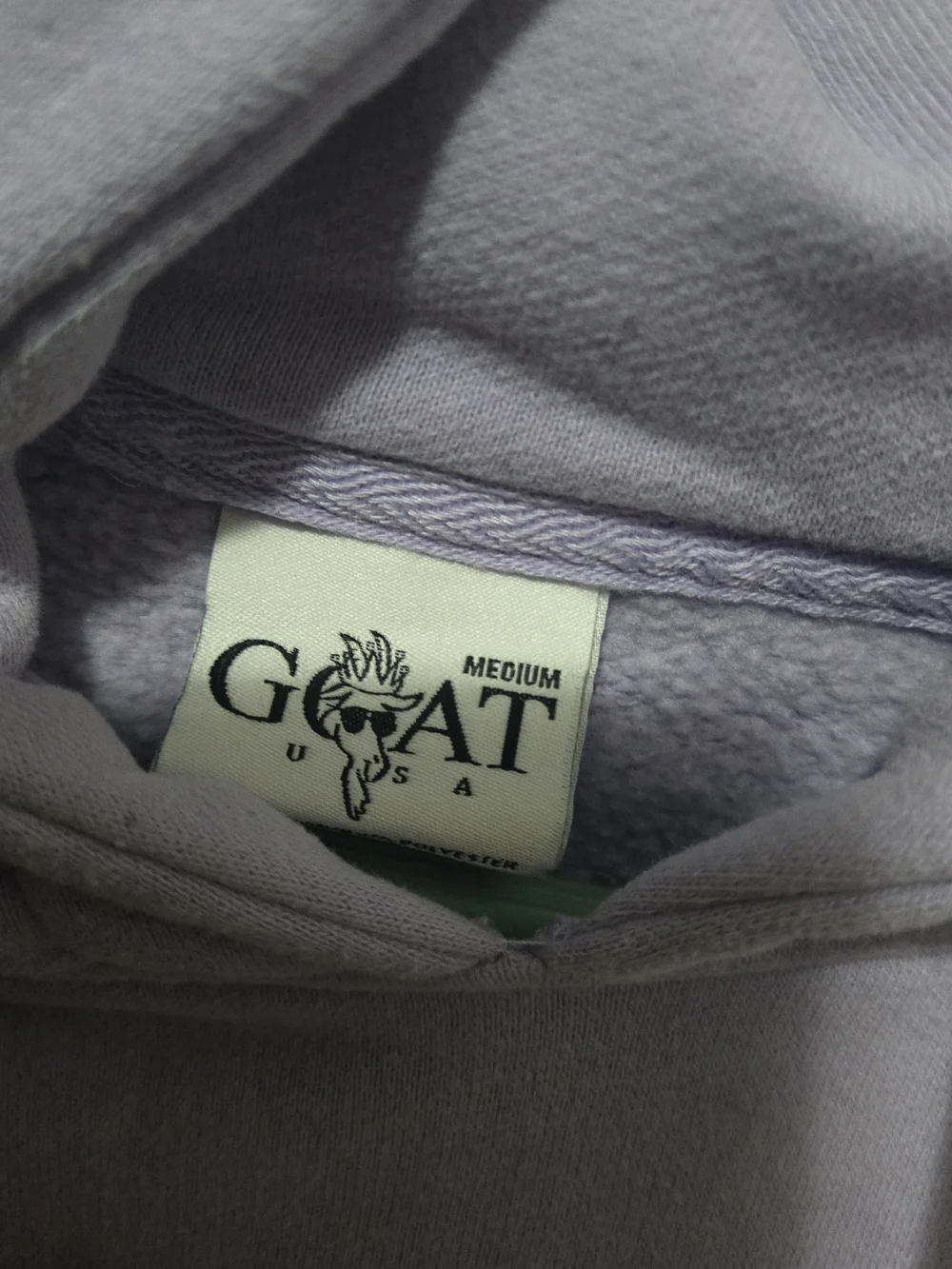 Goat Usa Lavender Pullover Hoodie with Embroidered Goat